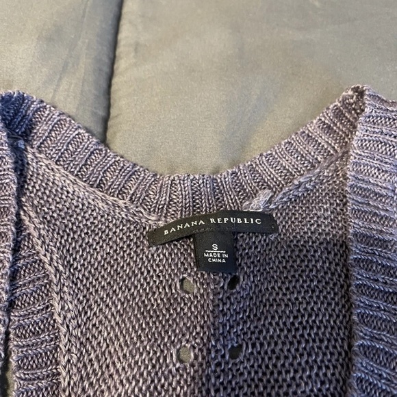 Banana Republic 100%Linen Sweater RacerBack Size Small - Picture 2 of 4
